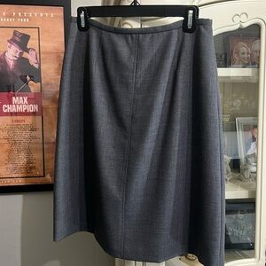 Ann Taylor dark grey wool skirt